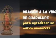 Oración de la mañana a la Virgen de Guadalupe para agradecer un nuevo amanecer